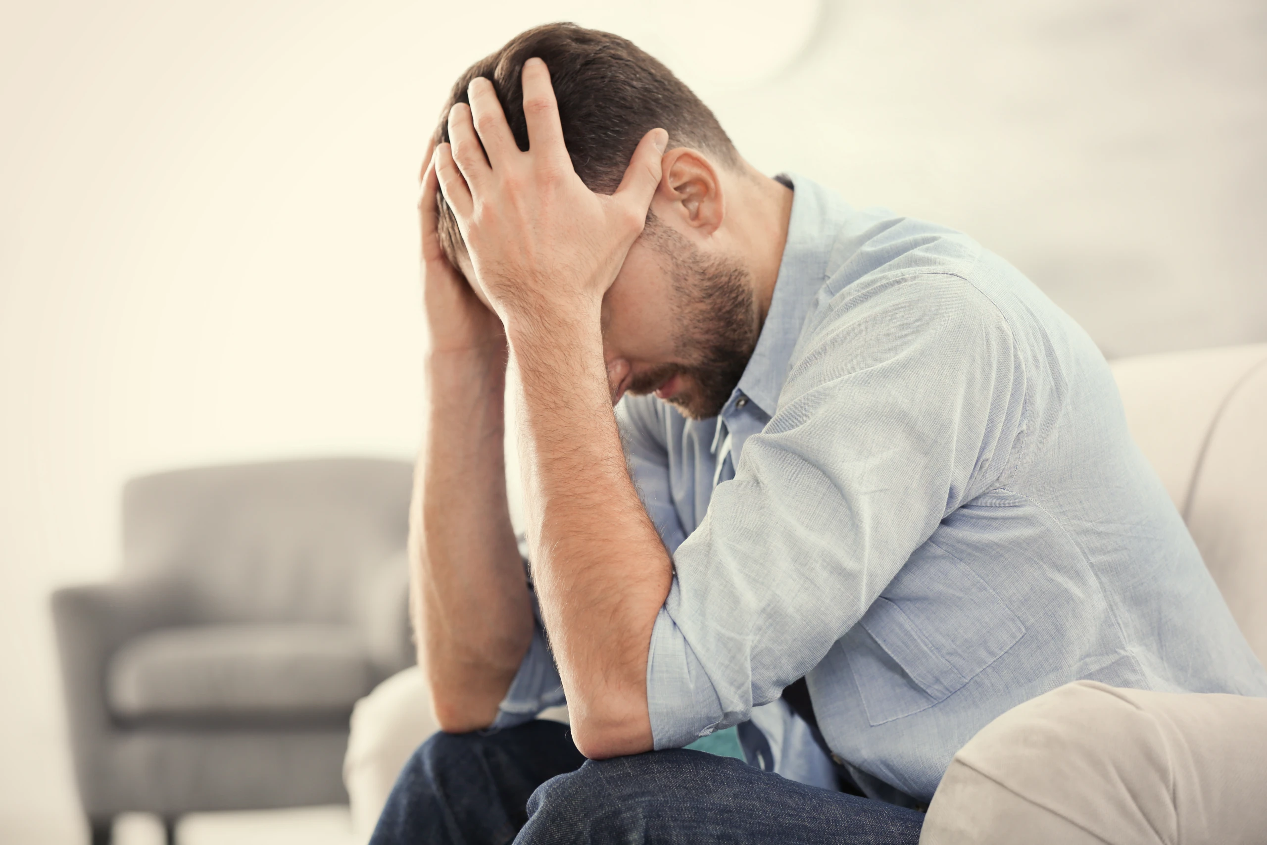Person in a calming therapy space